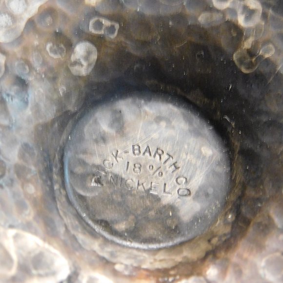 Antique Pick Barth Goblet 18% Nickel Silver Chalice Cups Lot of 4 - Picture 5 of 8